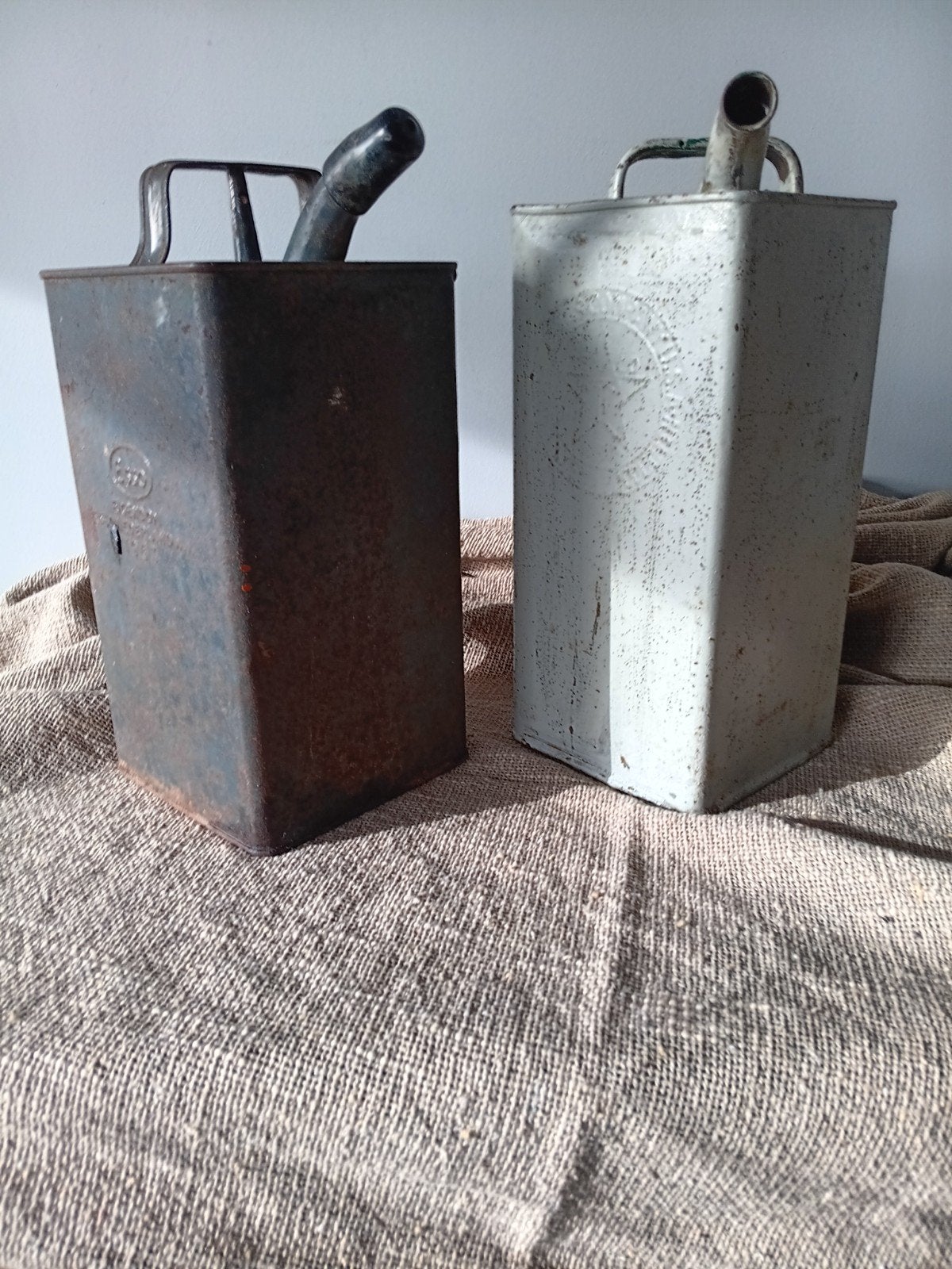 2 Antieke oliekannen, Antiek en Kunst, Ophalen of Verzenden