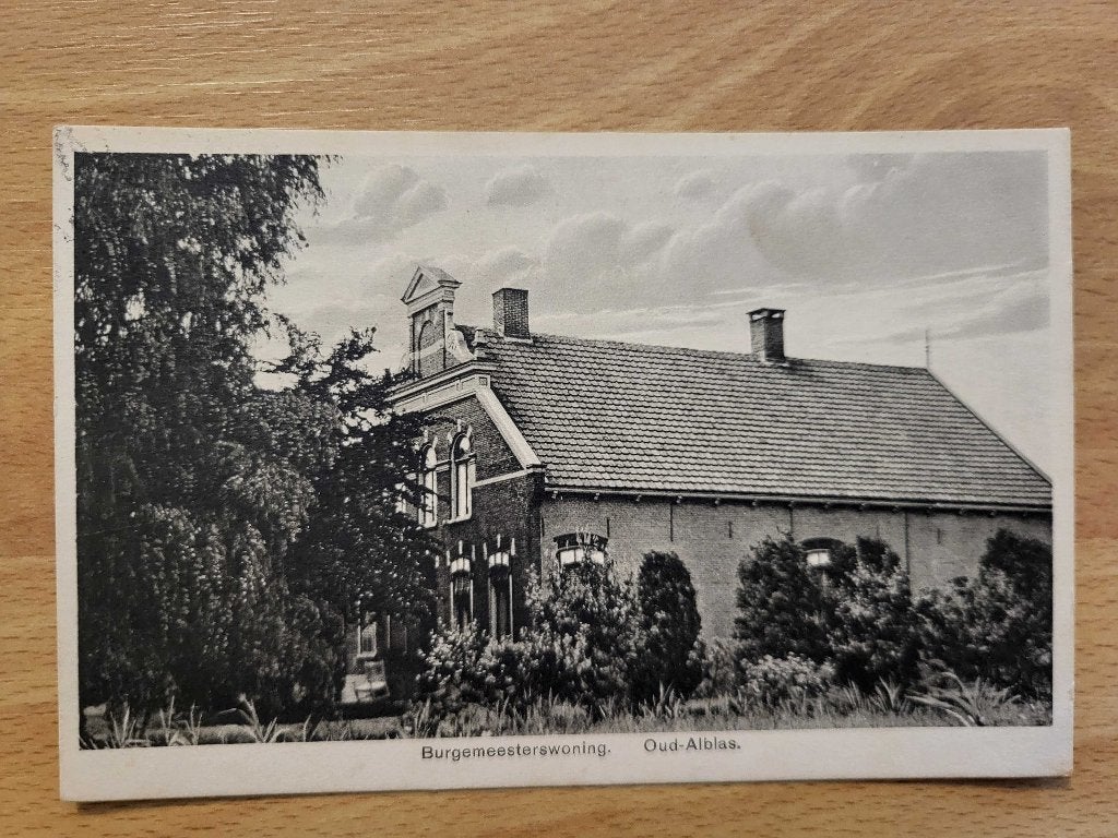 ansicht OUD ALBLAS burgmeesterswoning, Ophalen of Verzenden, Voor 1920, Zuid-Holland