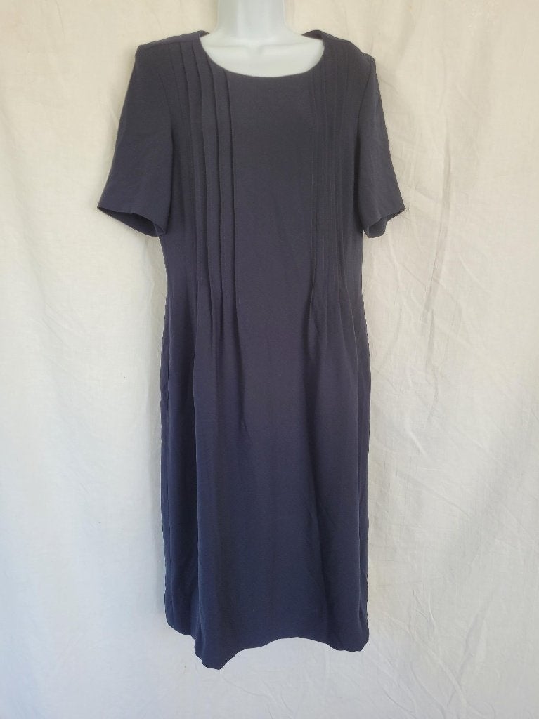 Aparte donkerblauwe jurk mt 38 merk TH.Braun, Kleding | Dames, Maat 38/40 (M), Blauw, ., Ophalen of Verzenden