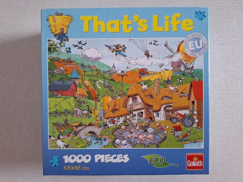 That's life puzzel, 1000 stukjes, Ophalen of Verzenden, 500 t/m 1500 stukjes, Zo goed als nieuw