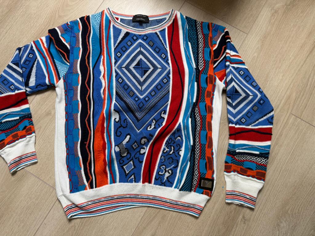 Carlo Colucci Vintage Knit Trui, Ophalen of Verzenden, Blauw