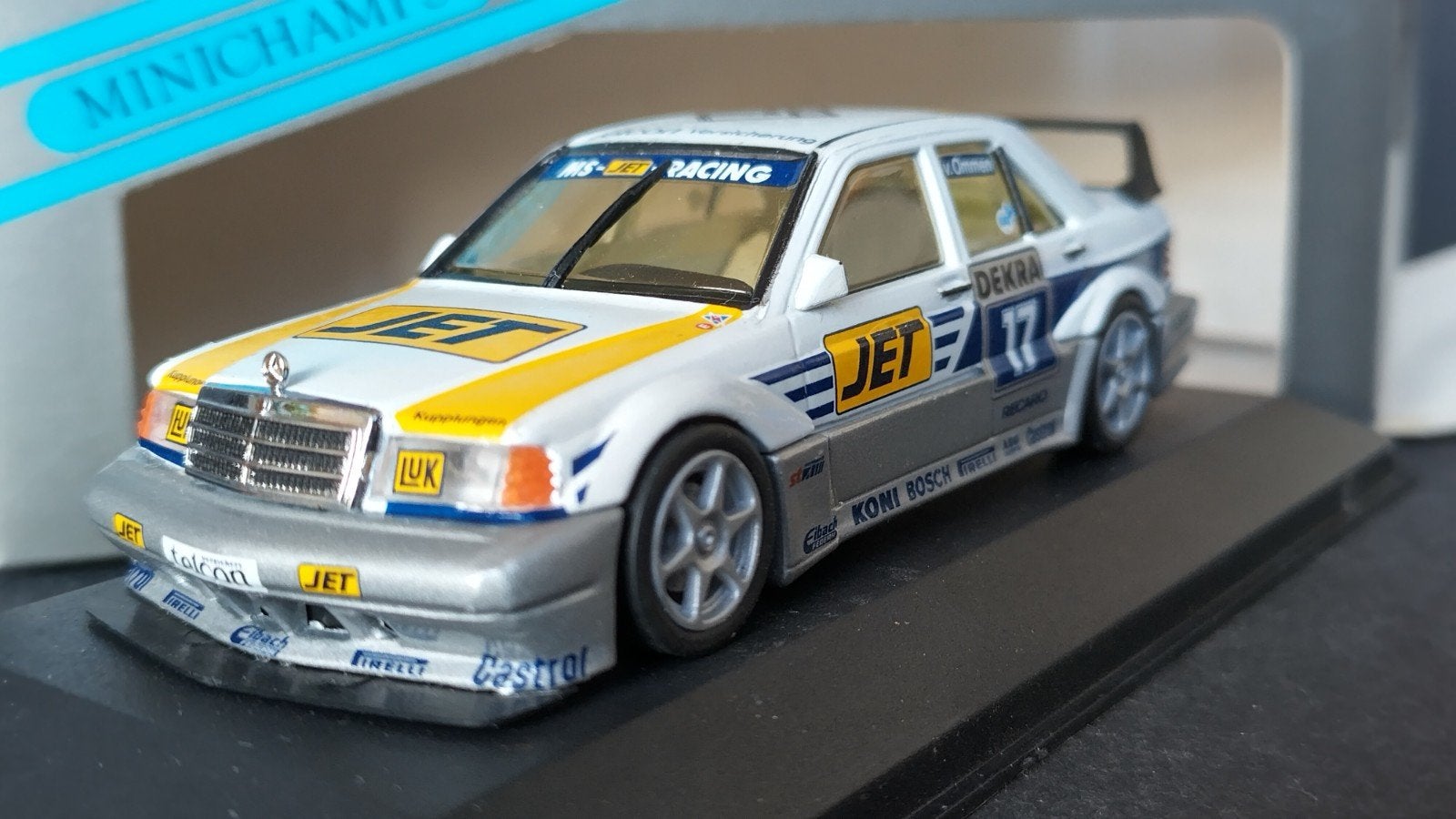 Mercedes Benz 190 Evo 2 DTM Ms Jet Ommen Minichamps Pol, Overige merken, Auto, ., Nieuw