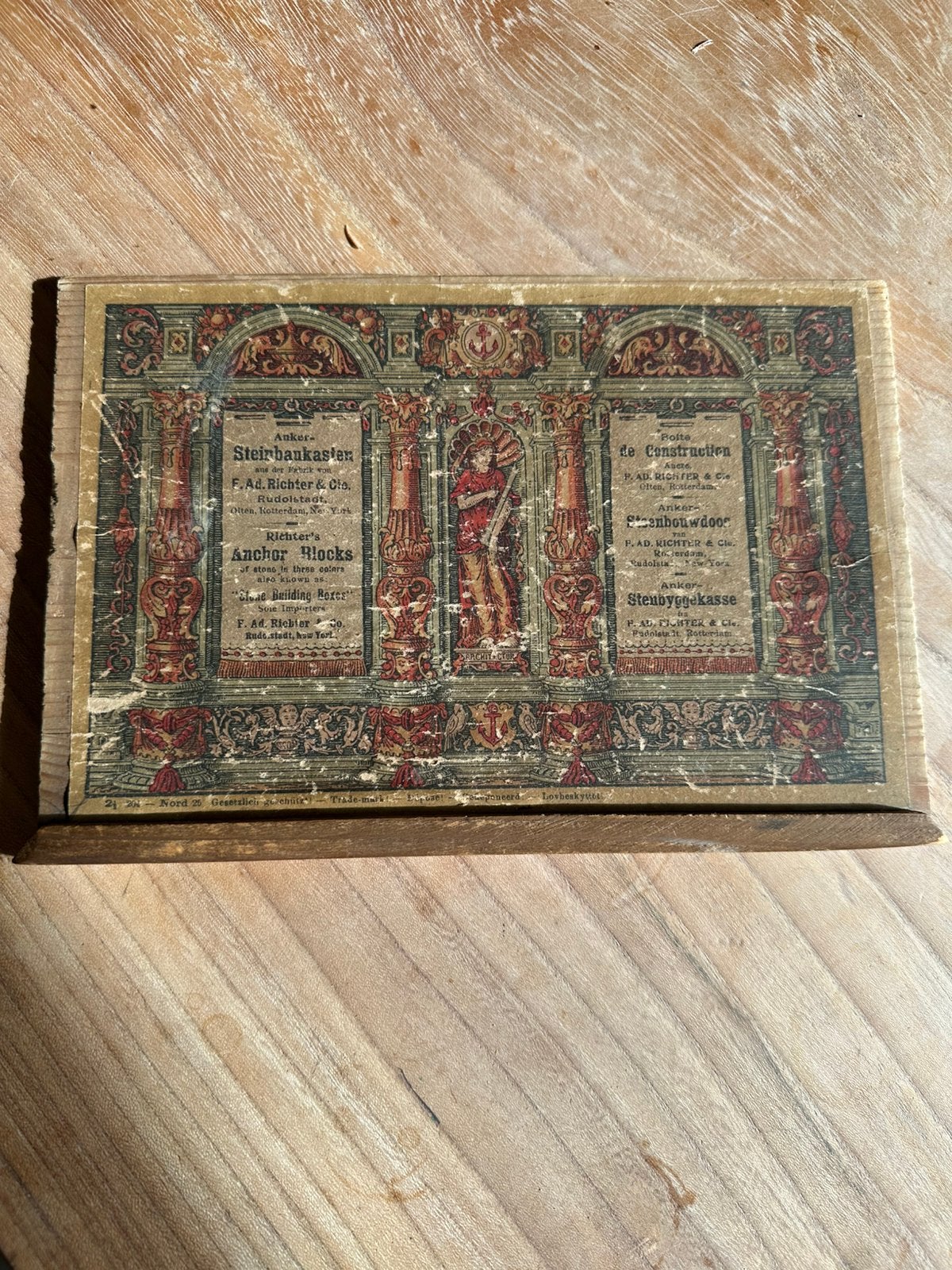 voor de liefhebber, prachtige Anker steenbouw doos ca 1900, Antiek en Kunst, Antiek | Speelgoed, Ophalen of Verzenden