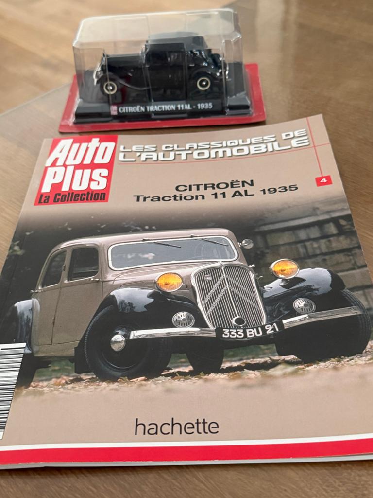 Citroën Traction 11 AL 1935 modelauto met magazine, Ophalen of Verzenden, Nieuw, Auto, Overige merken