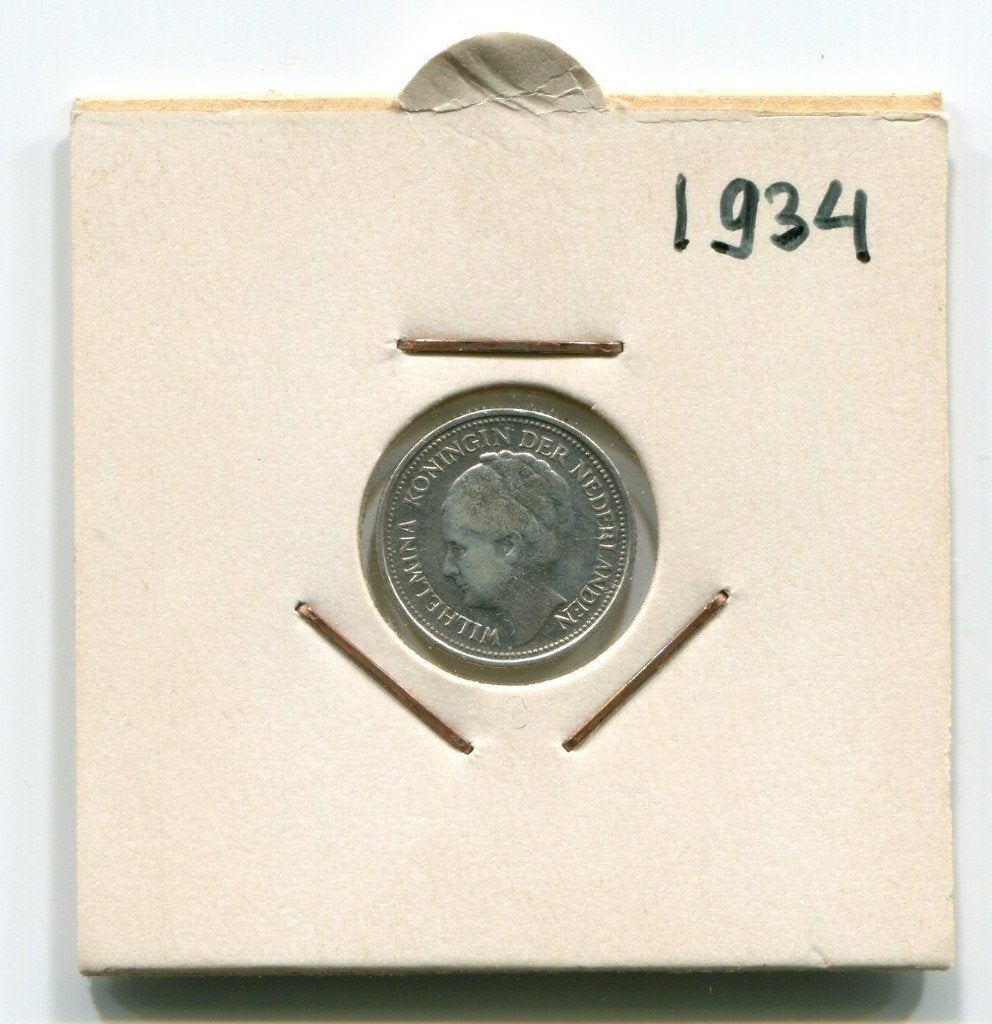 10 cent 1934 Koningin Wilhelmina, Zilver, Ophalen of Verzenden, 10 cent, Koningin Wilhelmina