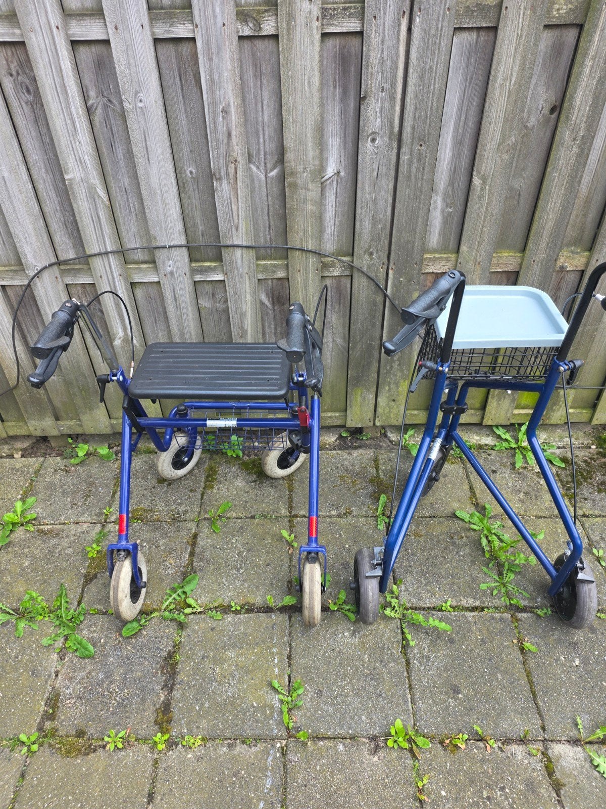 2x rollator 1x 4wielen 1x 3wielen, Diversen, Rollators, Ophalen, Lichtgewicht, Zo goed als nieuw