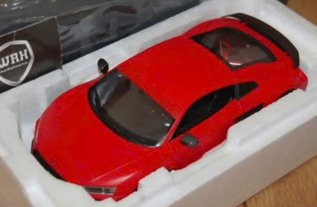 1:18 AUDI R8 COUPE ABT red GT spirit GT282 in doos WRH, Verzenden, Zo goed als nieuw, Auto, Overige merken