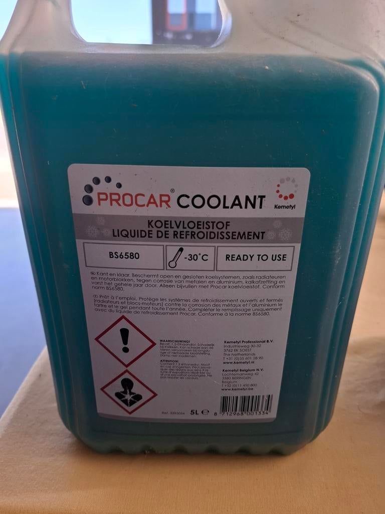 Procar Koelvloeistof -30C BS6580 5L, Auto-onderdelen, Ophalen of Verzenden