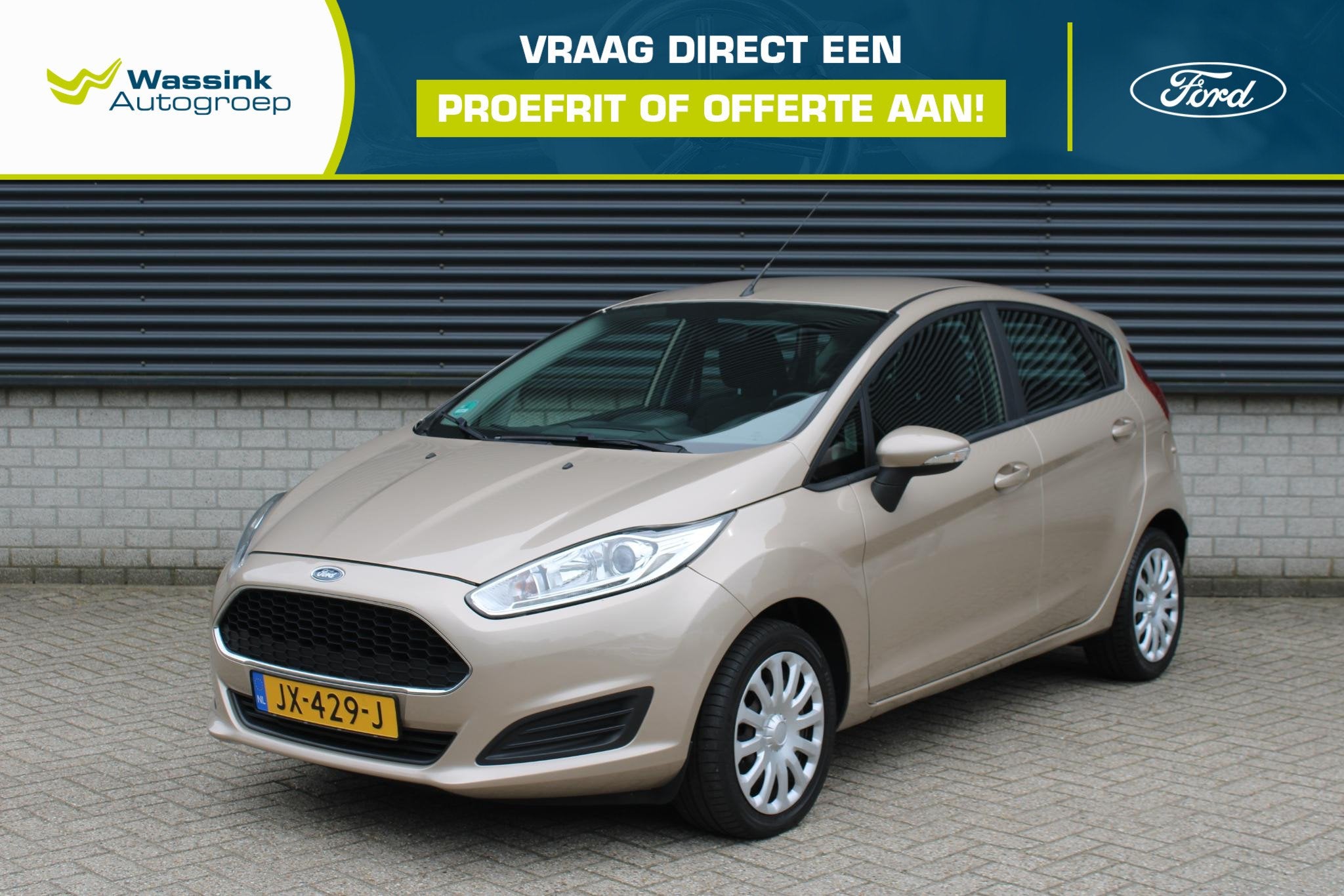 Ford Fiesta 1.0 Style, Stof, Euro 6, 525 kg, Bruin