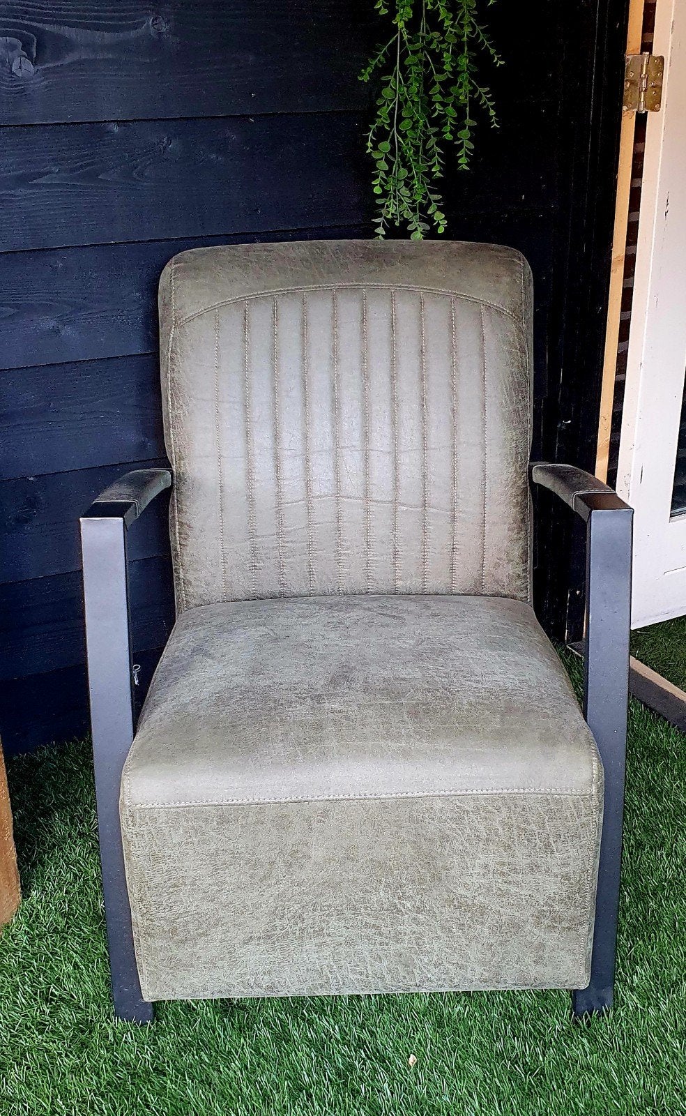 relax fauteuil, Ophalen, Zo goed als nieuw, 50 tot 75 cm, Leer