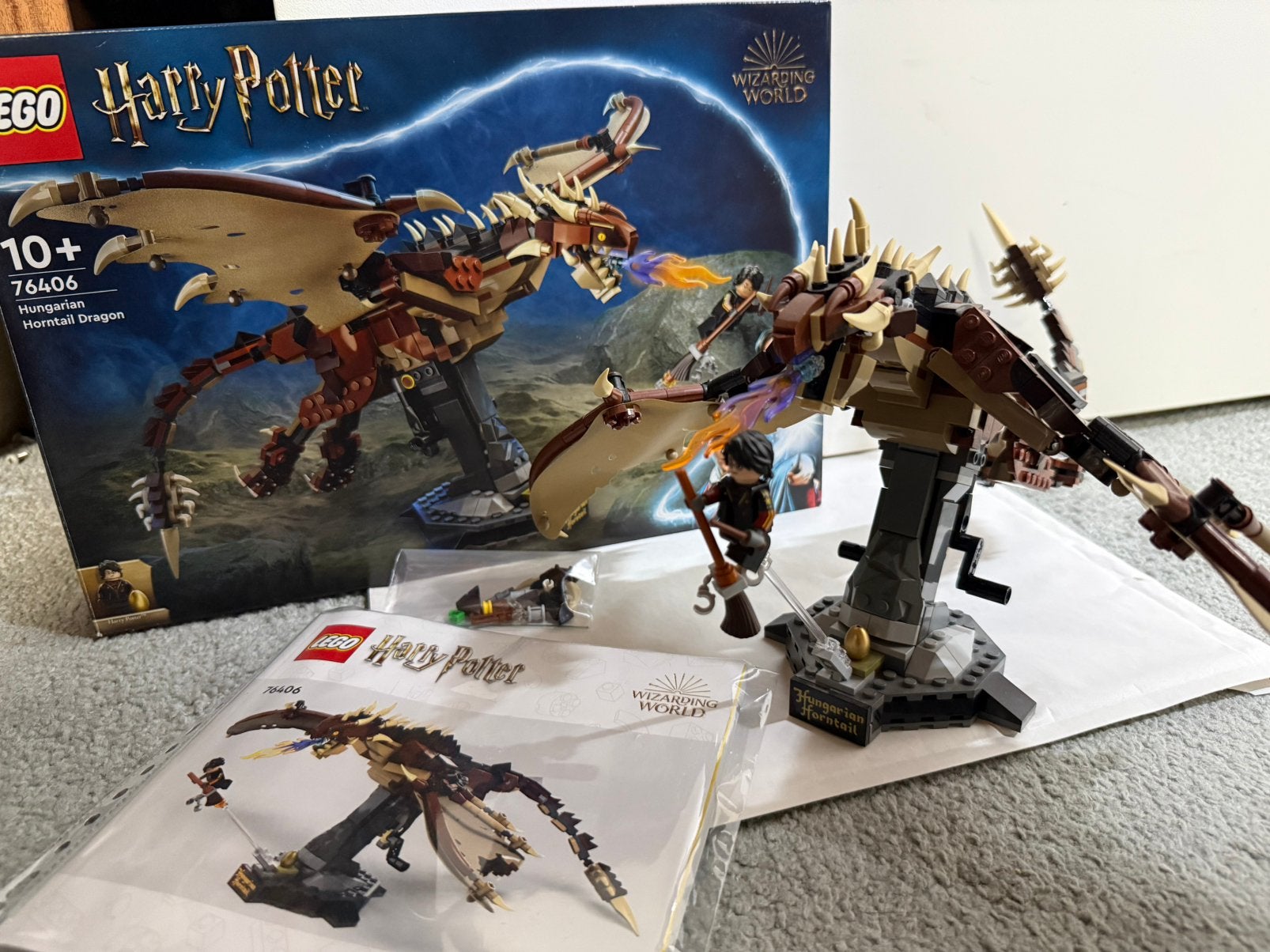 LEGO Harry Potter 76406: Hungarian Horntail Dragon, Kinderen en Baby's, Lego, Harry Potter, Ophalen of Verzenden, Zo goed als nieuw