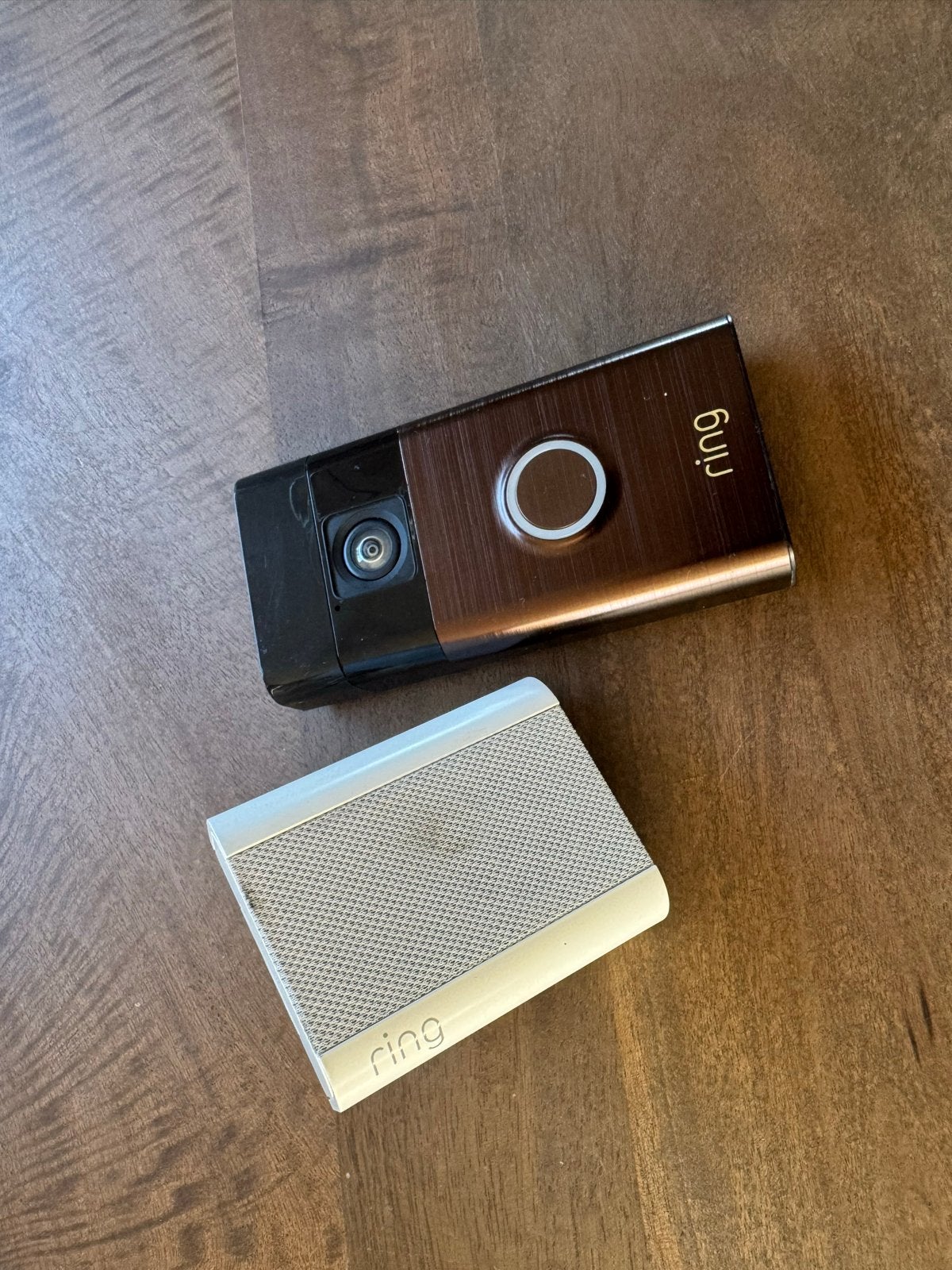 Ring Video Deurbel + chime, Ophalen of Verzenden, Ingebouwde camera, Zo goed als nieuw, Draadloos
