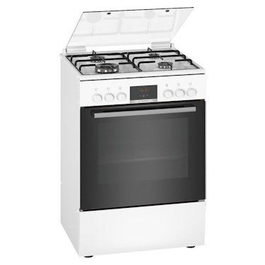 te koop Bosch gasfornuis met electrische oven, Ophalen, 4 kookzones, Gas, Vrijstaand