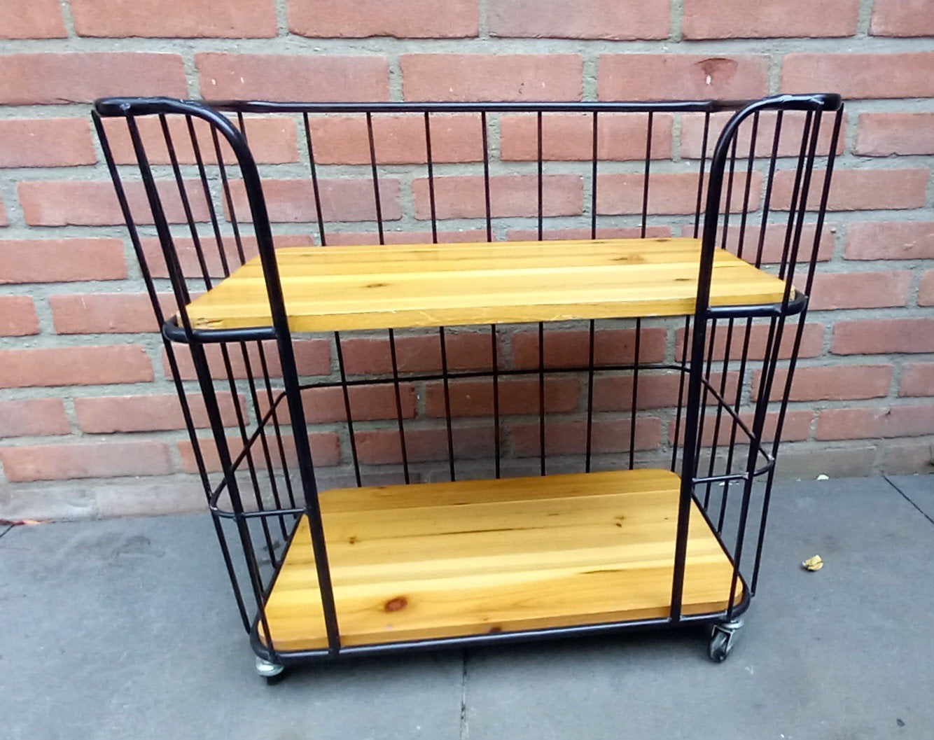 Keukentrolley met Houten Planken, Ophalen, Gebruikt, Hout, Keukentrolley