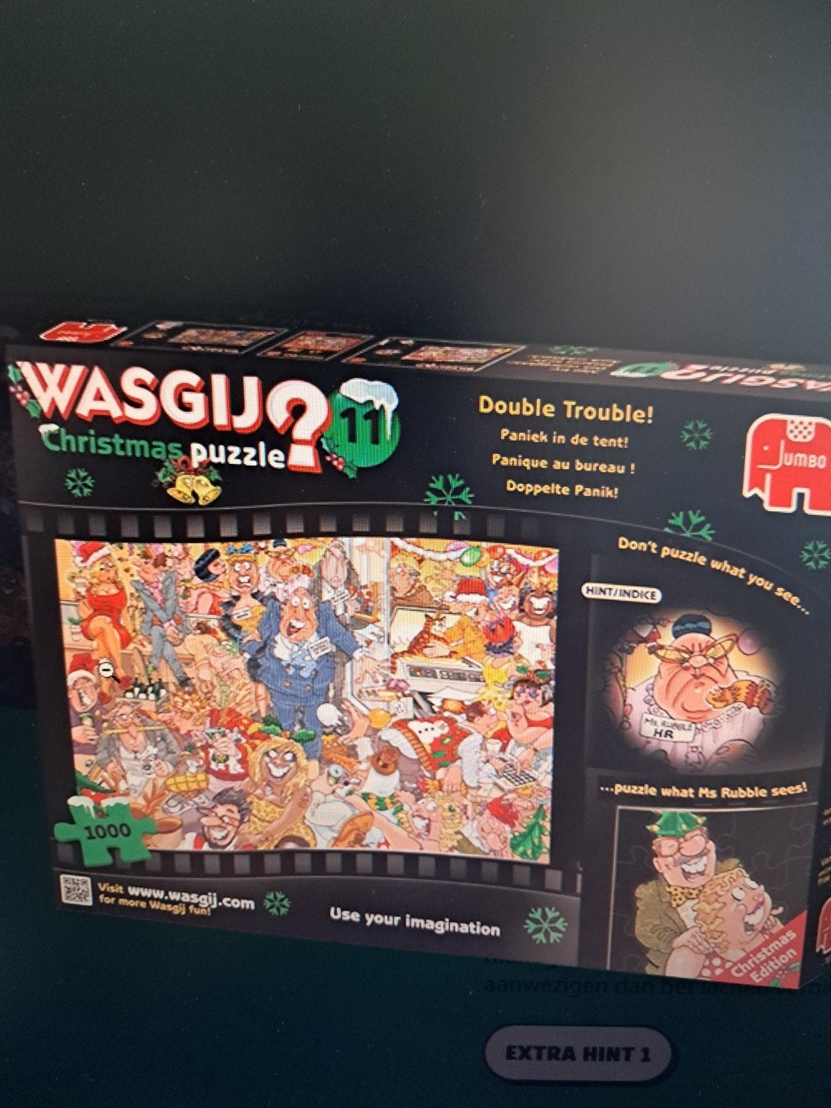 GEZOCHT,wasgy christmas 1000st  break 11+2+3, Ophalen of Verzenden, 500 t/m 1500 stukjes, Zo goed als nieuw, Legpuzzel
