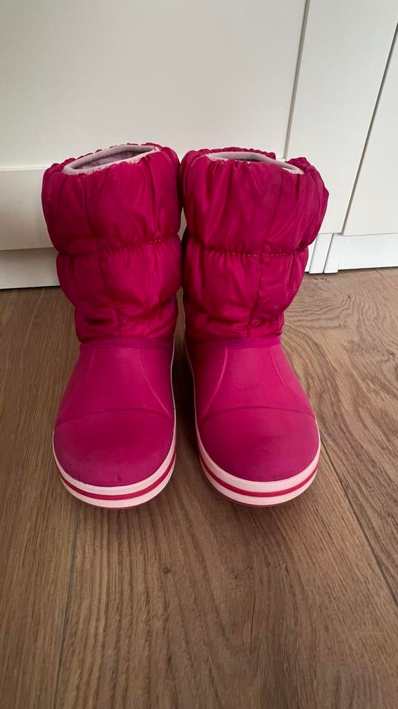 CROCS warme roze laarzen, maat C12 (EU 29), Ophalen of Verzenden, Zo goed als nieuw, Meisje, Laarzen