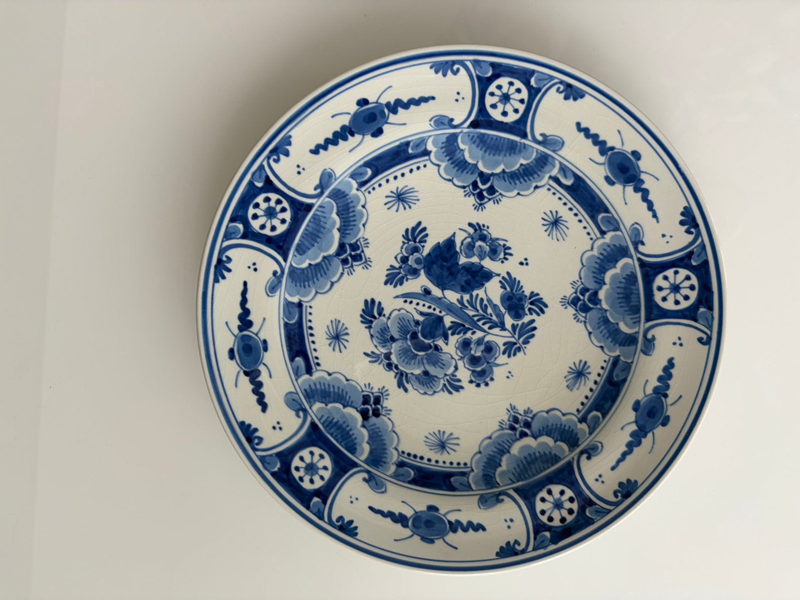 Delfts blauw wandbord, Antiek en Kunst, Antiek | Wandborden en Tegels, Ophalen of Verzenden