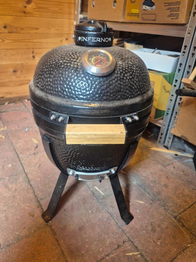 Nieuwe Inferno Kamado Grill, Tuin en Terras, Ophalen, Zo goed als nieuw, Inferno