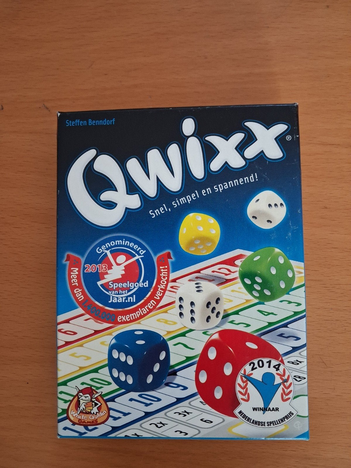Qwixx dobbelspel - Snel, simpel en spannend!, Een of twee spelers, Ophalen of Verzenden, Zo goed als nieuw, White Goblin Games