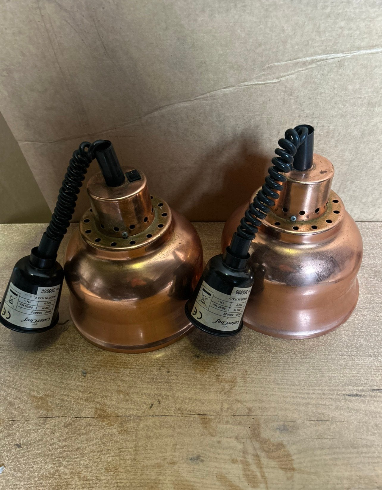 Warmhoudlamp 2 stuks, Ophalen, Zo goed als nieuw