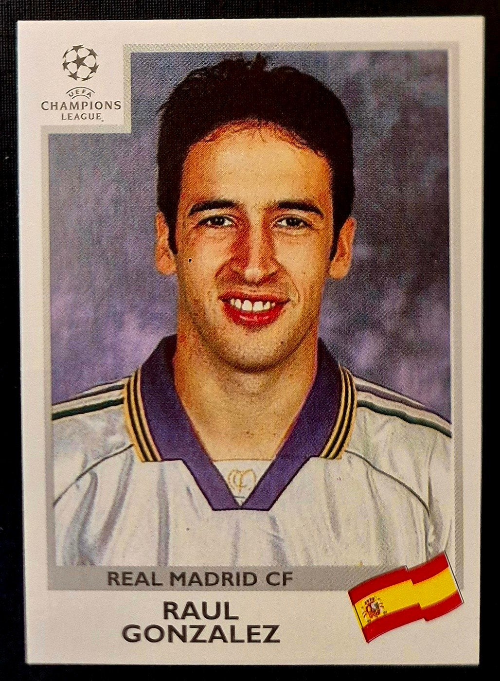 Panini Champions League Raul - Real Madrid, 1999/2000, Ophalen of Verzenden, Zo goed als nieuw, Buitenlandse clubs, Poster, Plaatje of Sticker