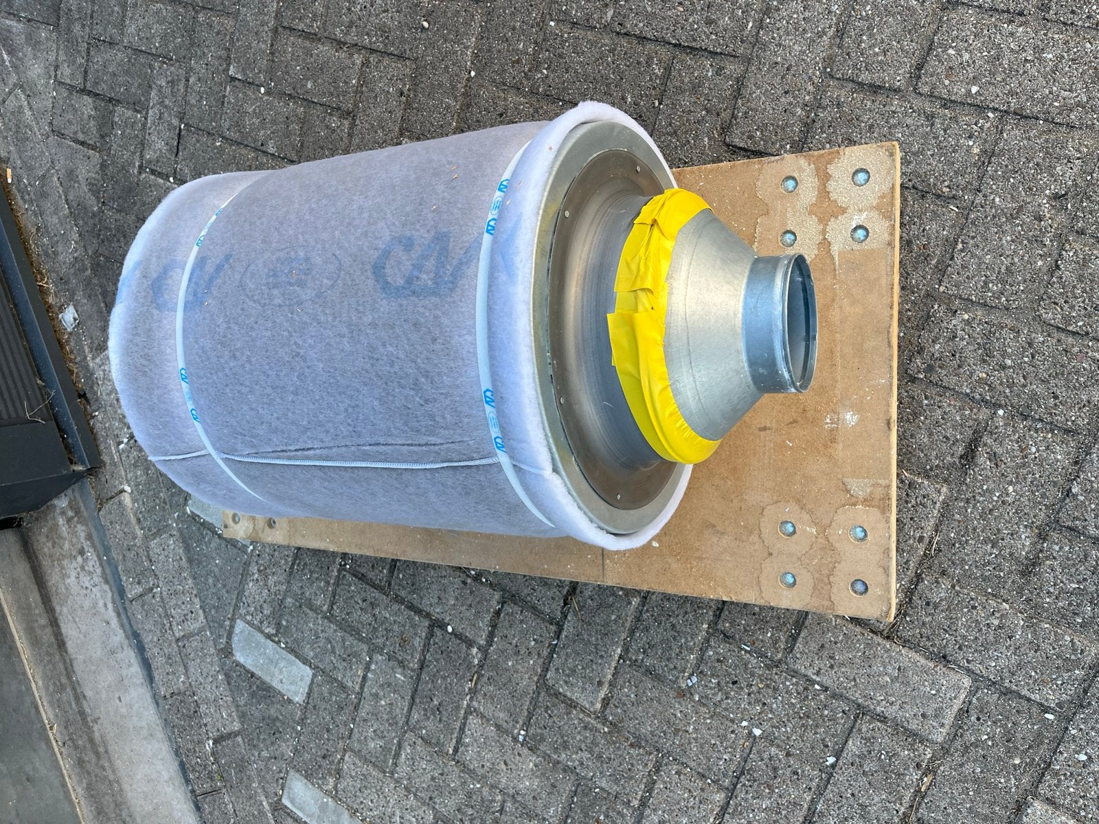 Grote Cycloon luchtzuivering filter Z.G.A.N. - H90 D40 cm, Ophalen, Zo goed als nieuw