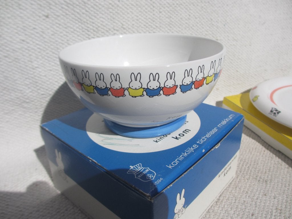 Vintage Zeldzaam Dick Bruna / Mercis kinder-servies, Gebruikt, Overige typen, Ophalen of Verzenden, Overige stijlen