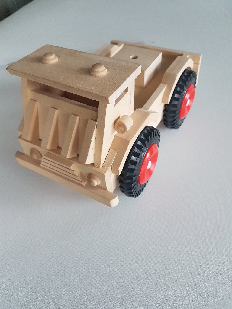 vrachtwagen, hout, Kinderen en Baby's, Speelgoed | Houten speelgoed, Ophalen of Verzenden, Nieuw, Duw- of Trekspeelgoed