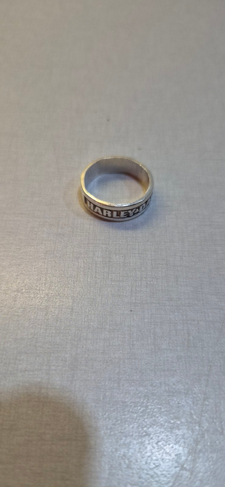 Stoere Vintage Harley-Davidson Ring - 925 Sterling Zilveren, Sieraden, Tassen en Uiterlijk, Ringen, 18 tot 19, Heer, Ophalen of Verzenden