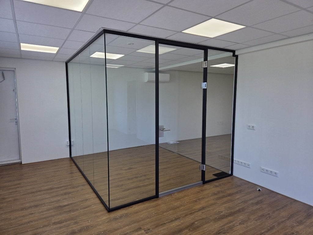 Glazen kantoorunit / vergaderruimte 307 x 250 cm, Ophalen, Nieuw, 160 cm of meer, Glasplaat