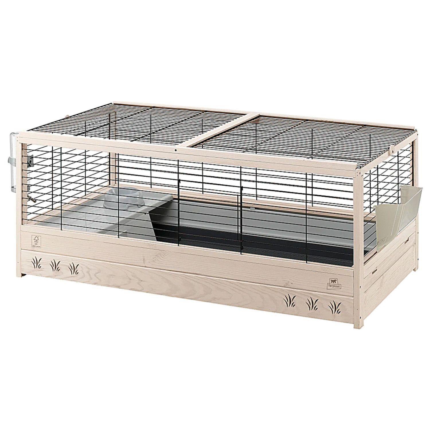 Gratis Konijnenhok, Dieren en Toebehoren, Ophalen, Gebruikt, 90 cm of meer, Hok