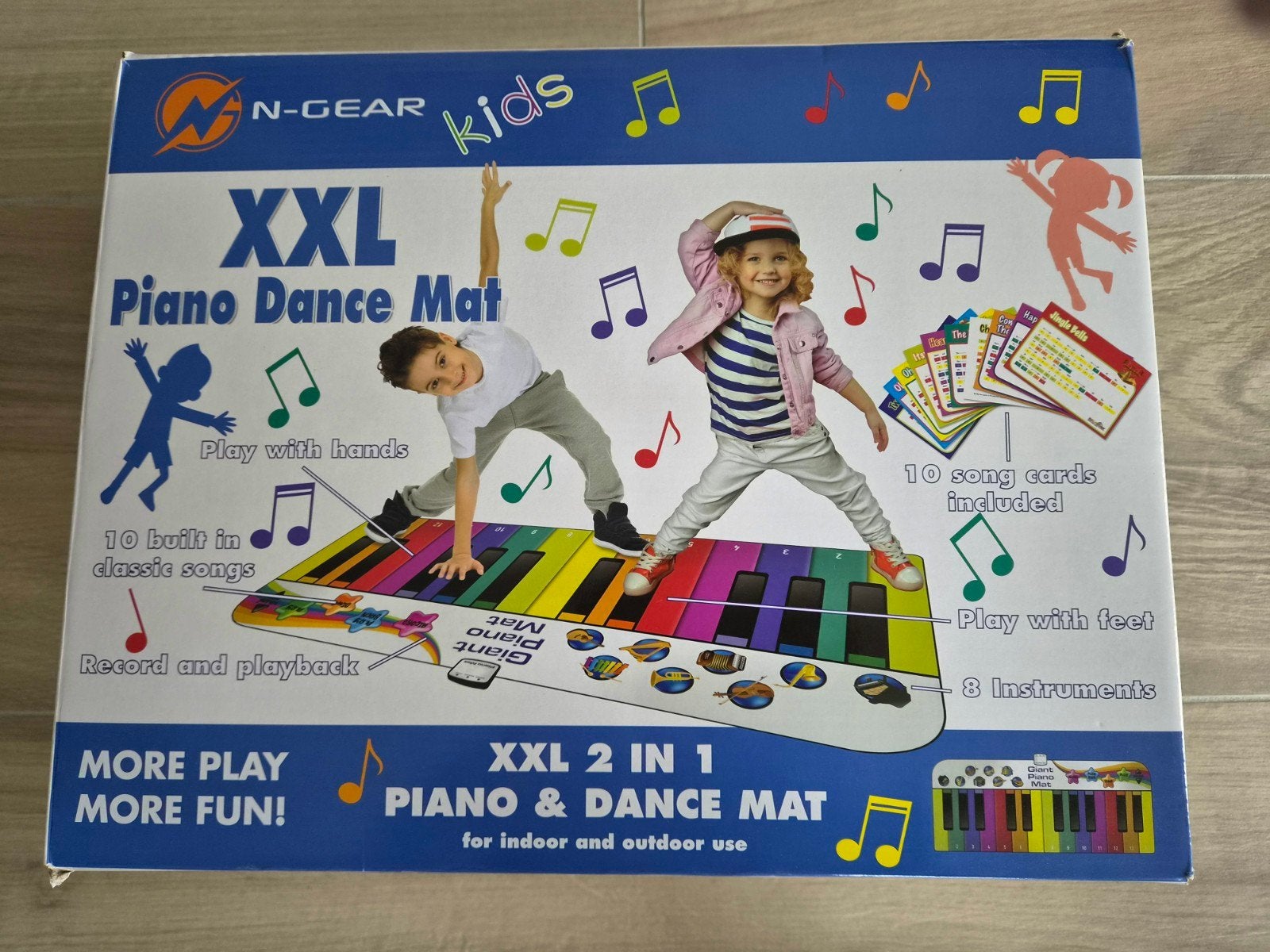 XXL Piano dance mat 180 cm met 10 liedjes om te spelen, Kinderen en Baby's, Ophalen of Verzenden, Gebruikt