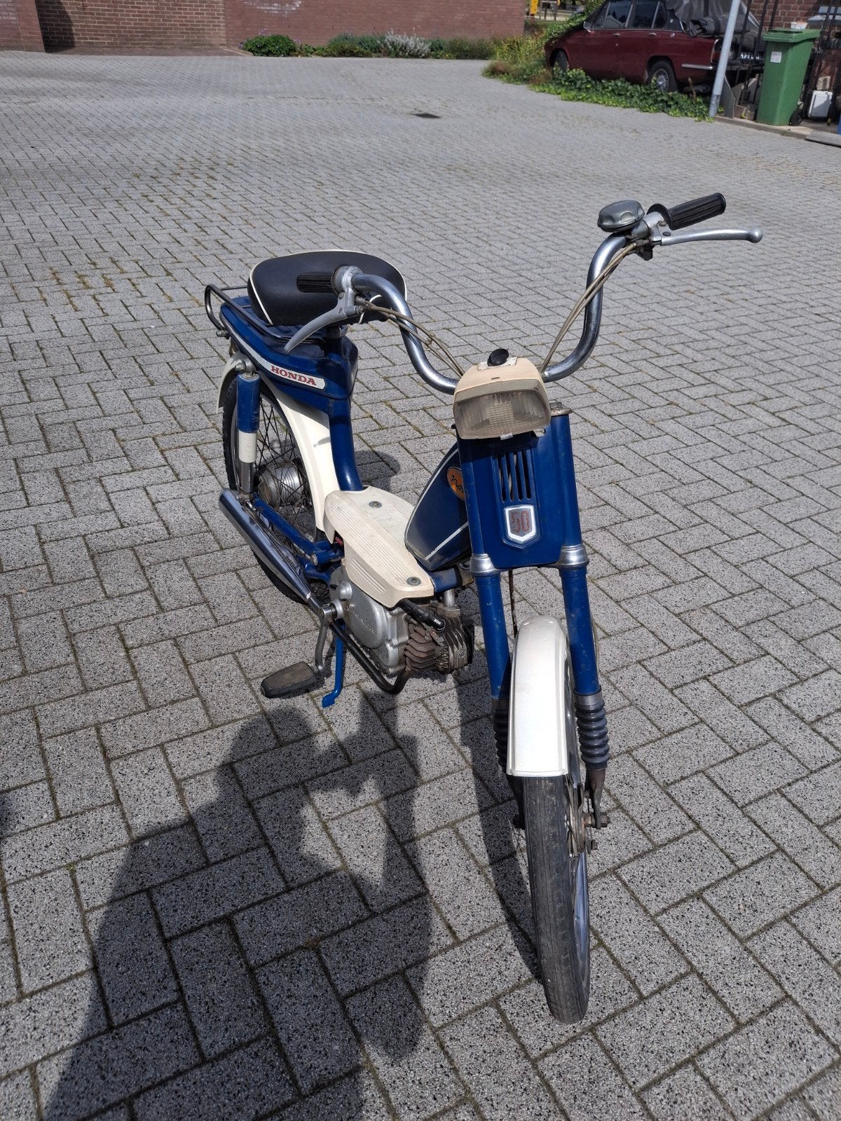 Honda Novio bromfiets - Klassieke blauw/witte brommer, Fietsen en Brommers, Brommers | Overige merken, Ophalen of Verzenden, Gebruikt