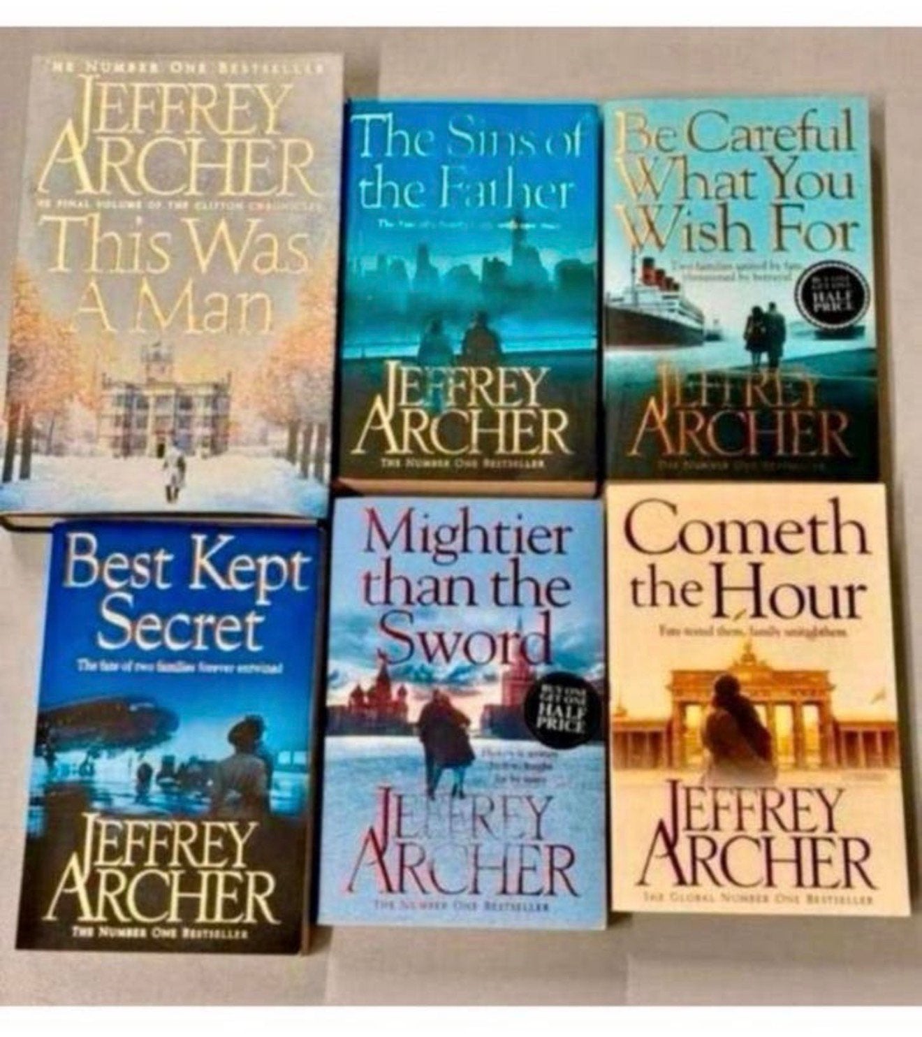 Jeffrey Archer - 6 stuks boek boeken 1 hardcover Number one, Boeken, Thrillers, Ophalen of Verzenden, Zo goed als nieuw