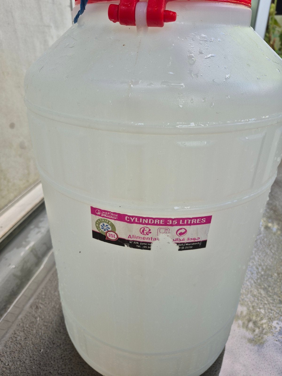 Ton 35 liter, Ophalen, Gebruikt