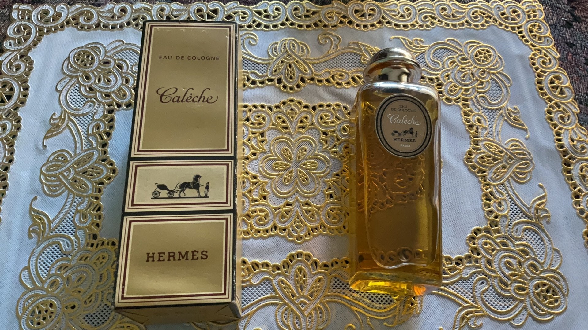 Hermes Caleche  eau de cologne, Ophalen of Verzenden, Zo goed als nieuw, Parfumfles