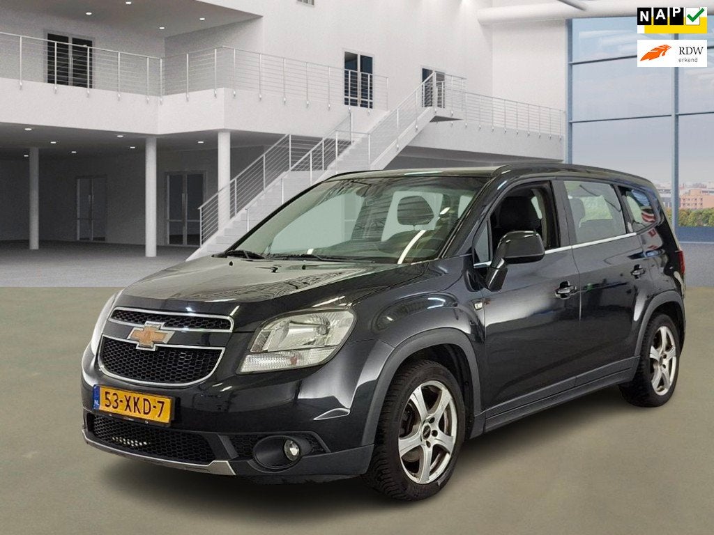 Chevrolet Orlando 1.8 LTZ|7PERSOONS, Auto's, Chevrolet, Voorwielaandrijving, Euro 5, 4 cilinders, Zwart