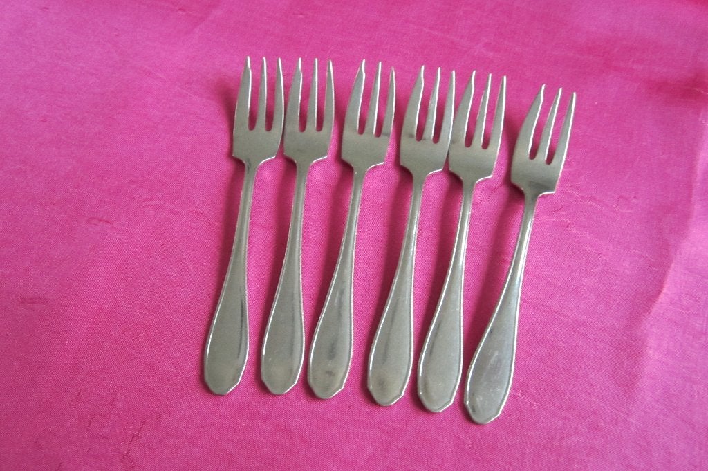 6 gebakvorkje,taartvorkje 11,4cm Gero Zilmeta 556 art deco, Antiek en Kunst, Antiek | Bestek, Ophalen of Verzenden