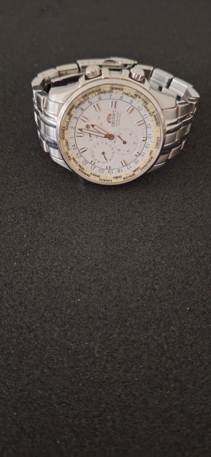 Orient automatisch horloge met Power Reserve indicator, Overige merken, Staal, Staal, Polshorloge