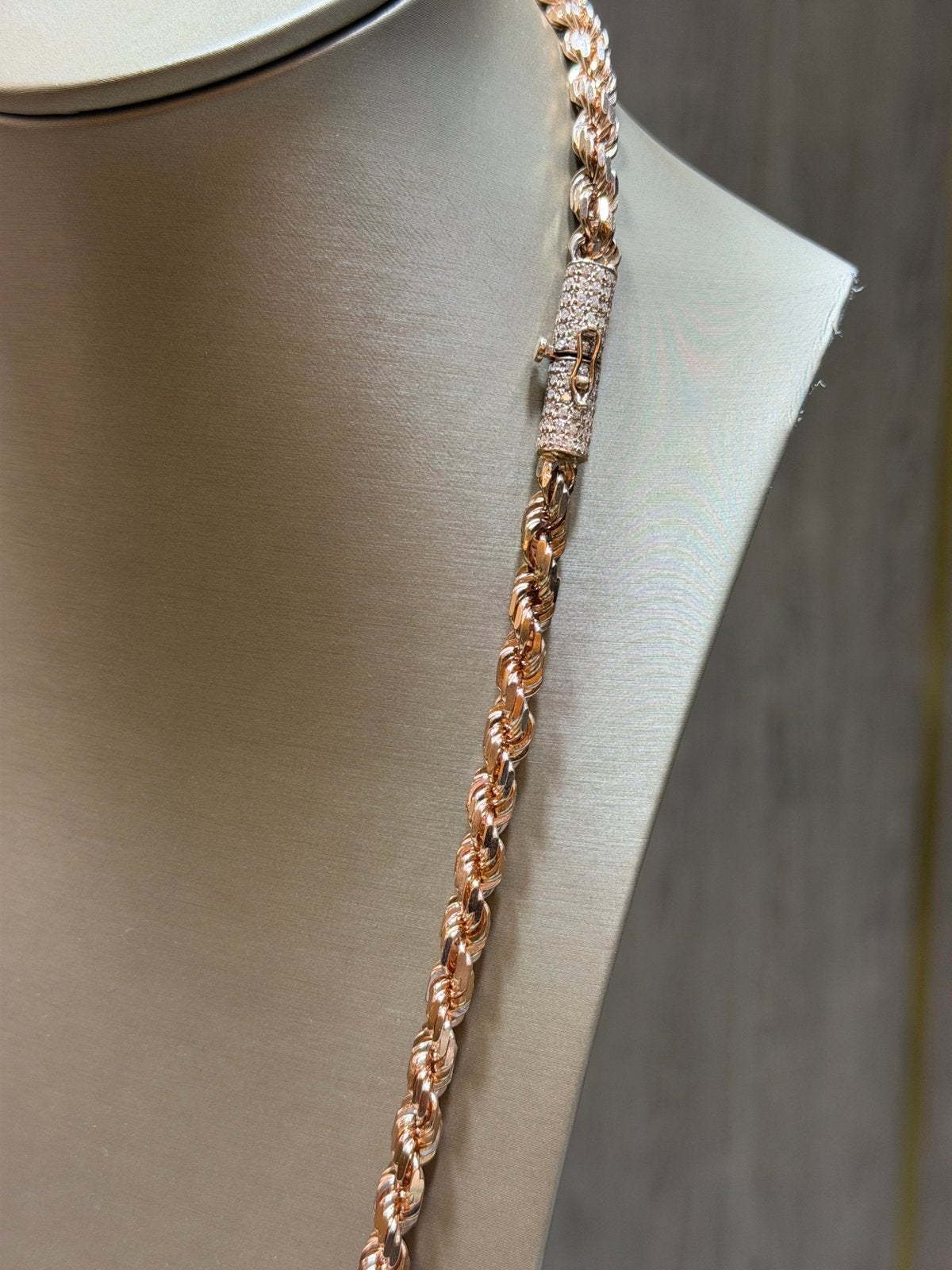 14KT Rosé Goud - 109.5 Gram - Ketting - ROPE - Herenketting, Ophalen