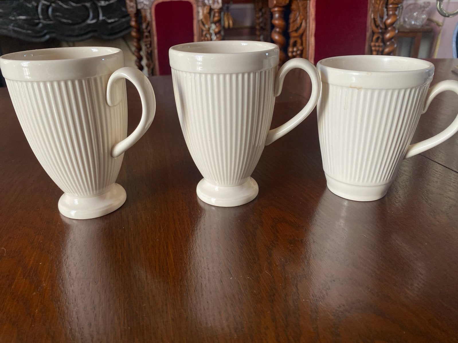 Set van 3 Wedgwood Windsor mokken, Huis en Inrichting, Klassiek, Zo goed als nieuw, Wedgwood, Porselein
