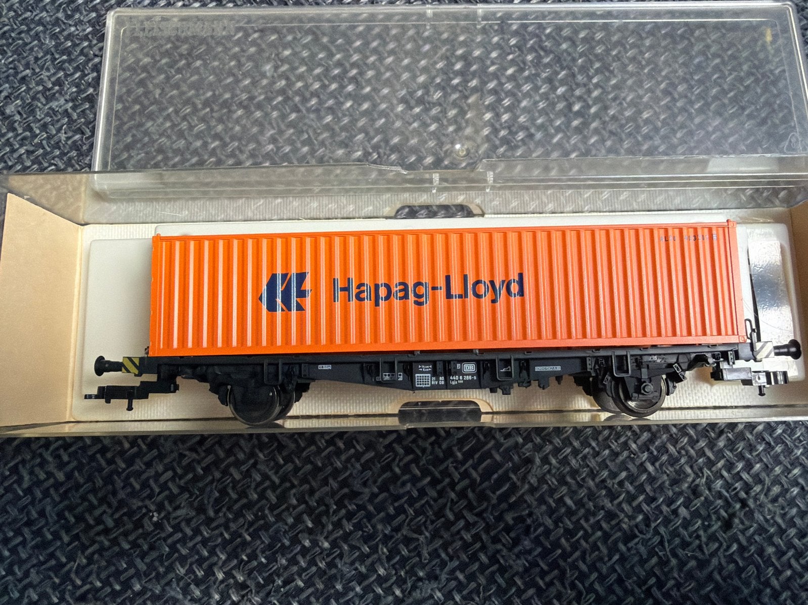 Fleischmann H0 5242 K - Containerwagen DB Hapag-Lloyd NIEUW, Gelijkstroom, Fleischmann, Ophalen of Verzenden, Analoog