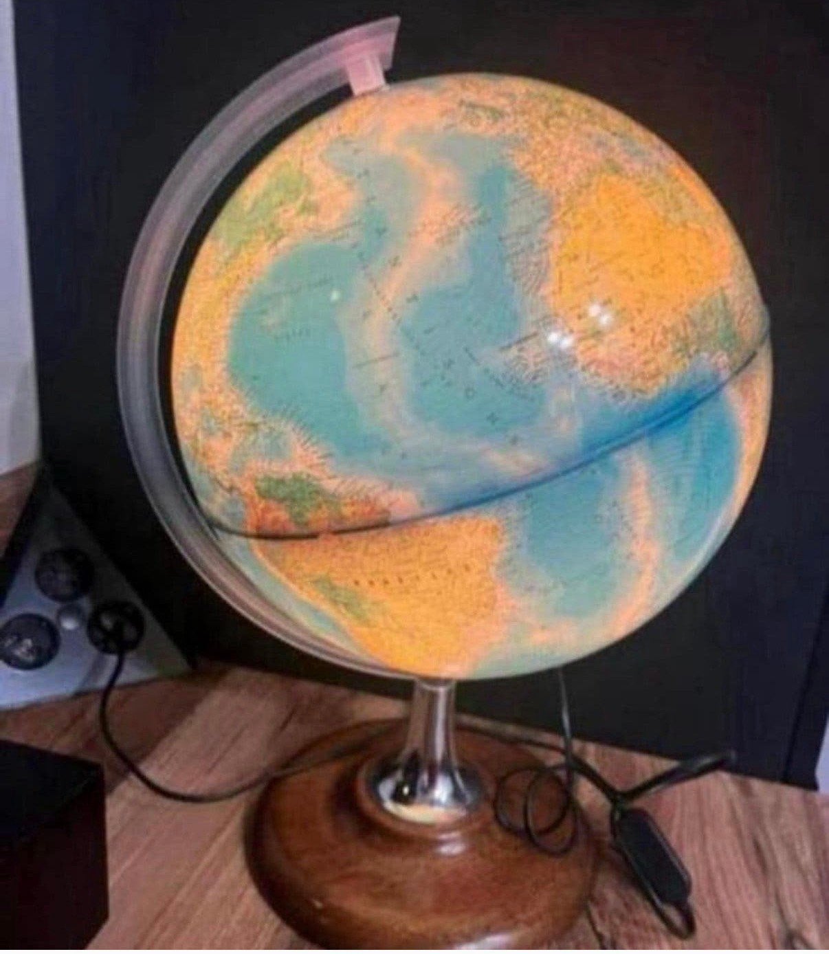 Vintage Nova Rico Globe, Ophalen of Verzenden, Verlicht, Zo goed als nieuw