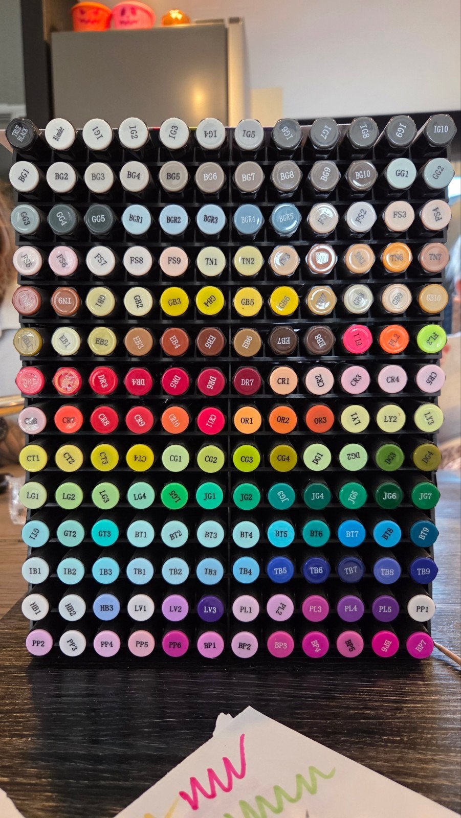 Spectrum Noir alcohol markers  set 168 stuks inc rekjes, Ophalen of Verzenden, Gebruikt, Potlood of Stift