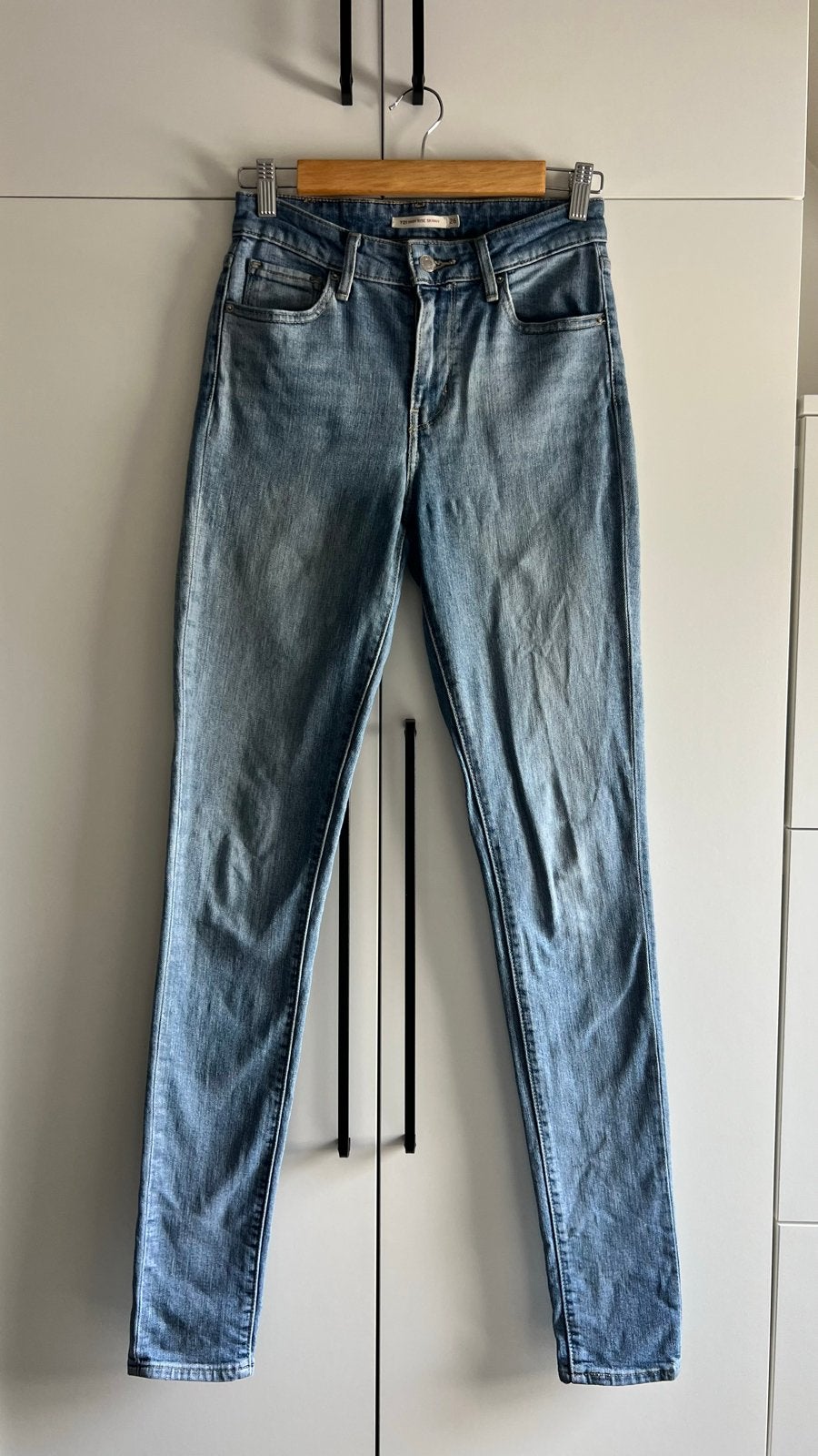 Levi's 721 High Rise Skinny Jeans - Maat 26, Ophalen of Verzenden, Gedragen, Blauw, W27 (confectie 34) of kleiner