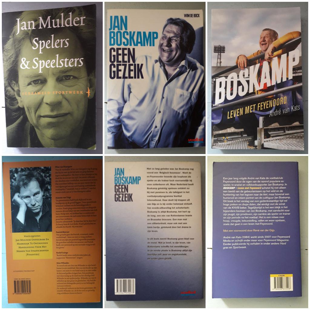 Voetbal boeken Jan Mulder, 2x Boskamp.  3 voor 5,00, Ophalen of Verzenden, Zo goed als nieuw, Balsport