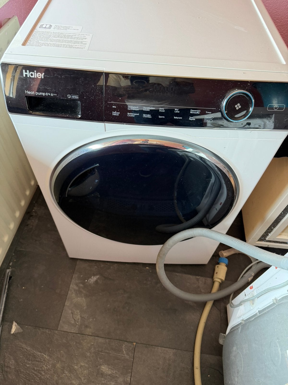 Haier droger, Ophalen of Verzenden, Zo goed als nieuw, Condens, 85 tot 90 cm