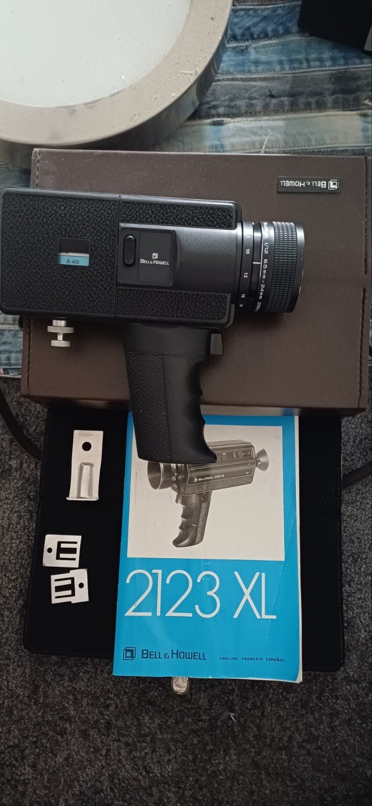 Bell & Howell 2123 XL Super 8 filmcamera met handleiding, Audio, Tv en Foto, Videocamera's Analoog, Ophalen of Verzenden, 8mm