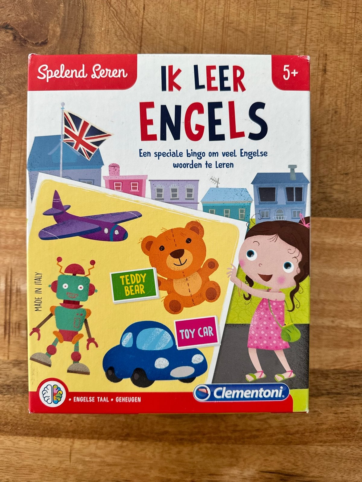 Clementoni Ik Leer Engels - Educatief Bingo Spel, Ophalen of Verzenden, Zo goed als nieuw, Taal en Lezen