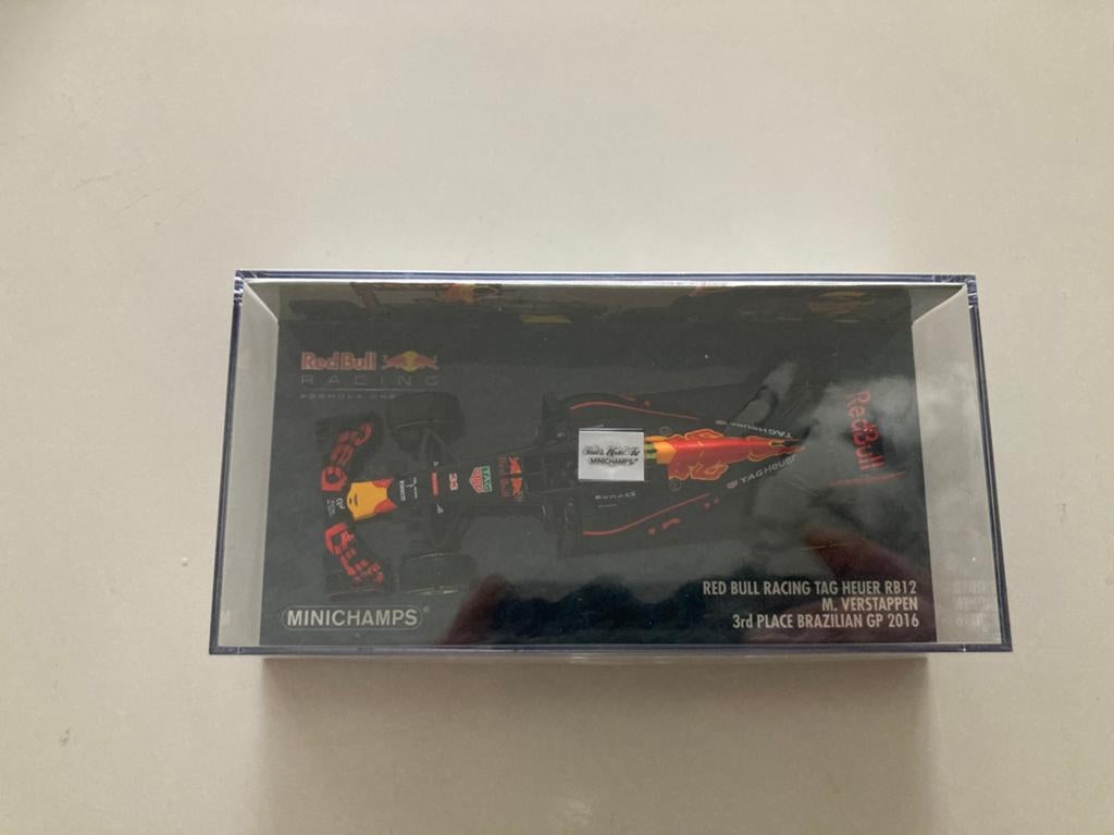 Max Verstappen rb12 brazilian gp 2016 limited edition, Ophalen of Verzenden, Nieuw, Auto, MiniChamps
